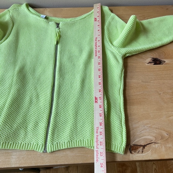 PER SE SWEATER L OPEN KNIT BACK ZIP CASUAL CHIC SUMMERY BEACHY COASTAL GRANDMA - Picture 10 of 13